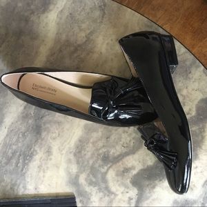 Elizabeth Bradley black patent loafers size 9